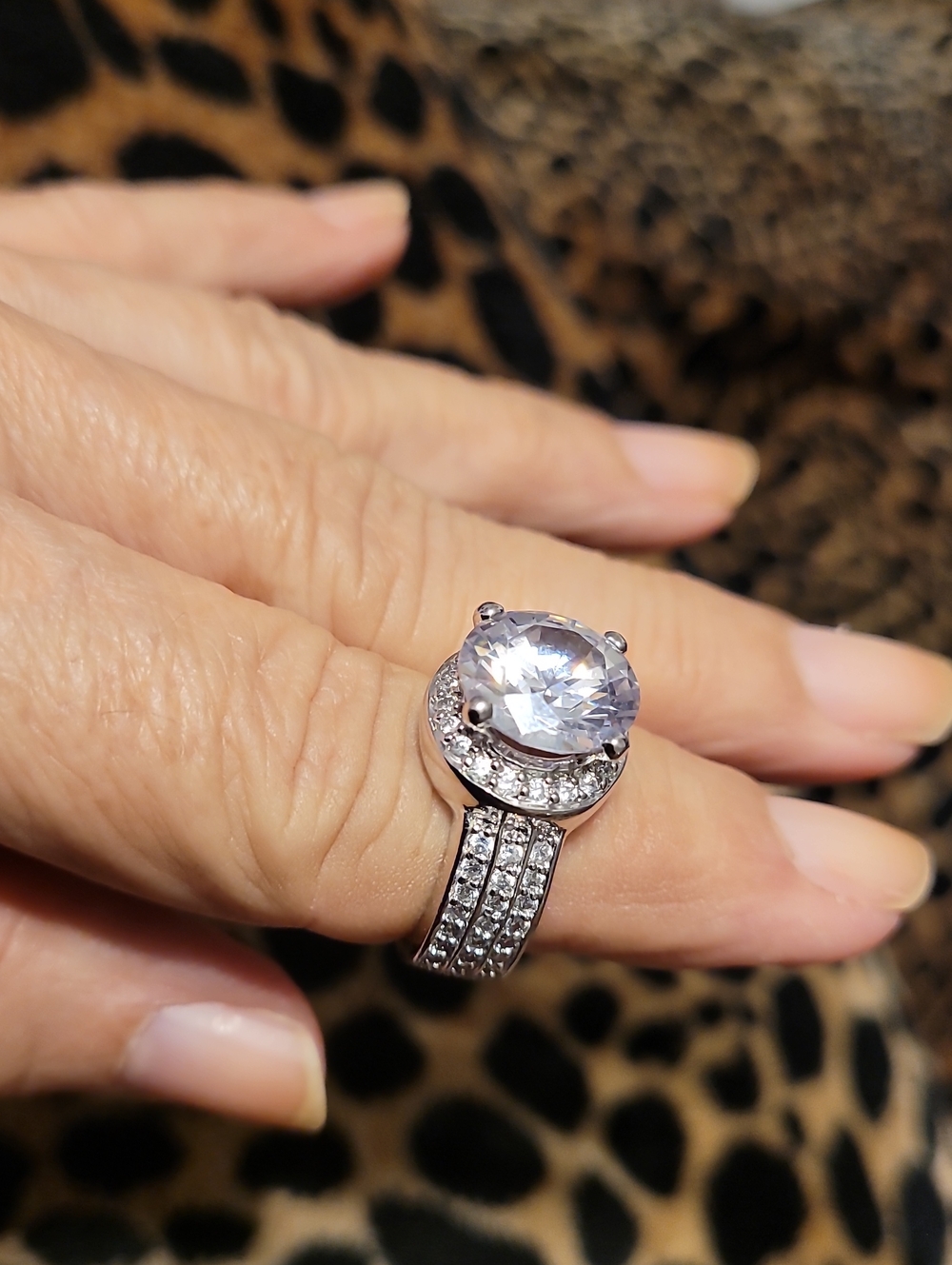 Diamond CZs Statement Ring